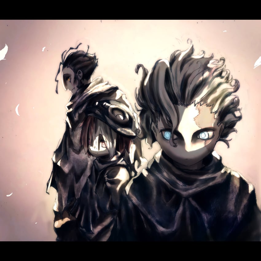 vueko, belafu, and wazukyan (made in abyss) drawn by marudoll