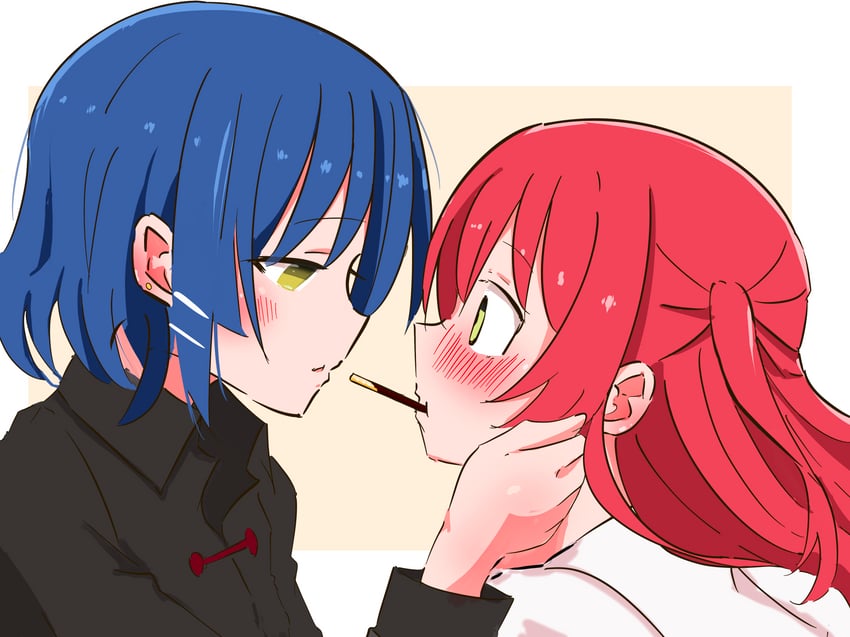 kita ikuyo and yamada ryo (bocchi the rock!) drawn by jinyama