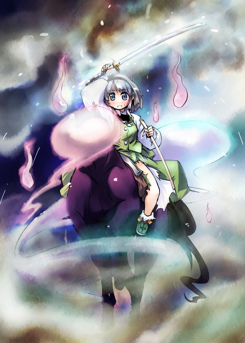 konpaku youmu (touhou) drawn by nanaroku_(fortress76)