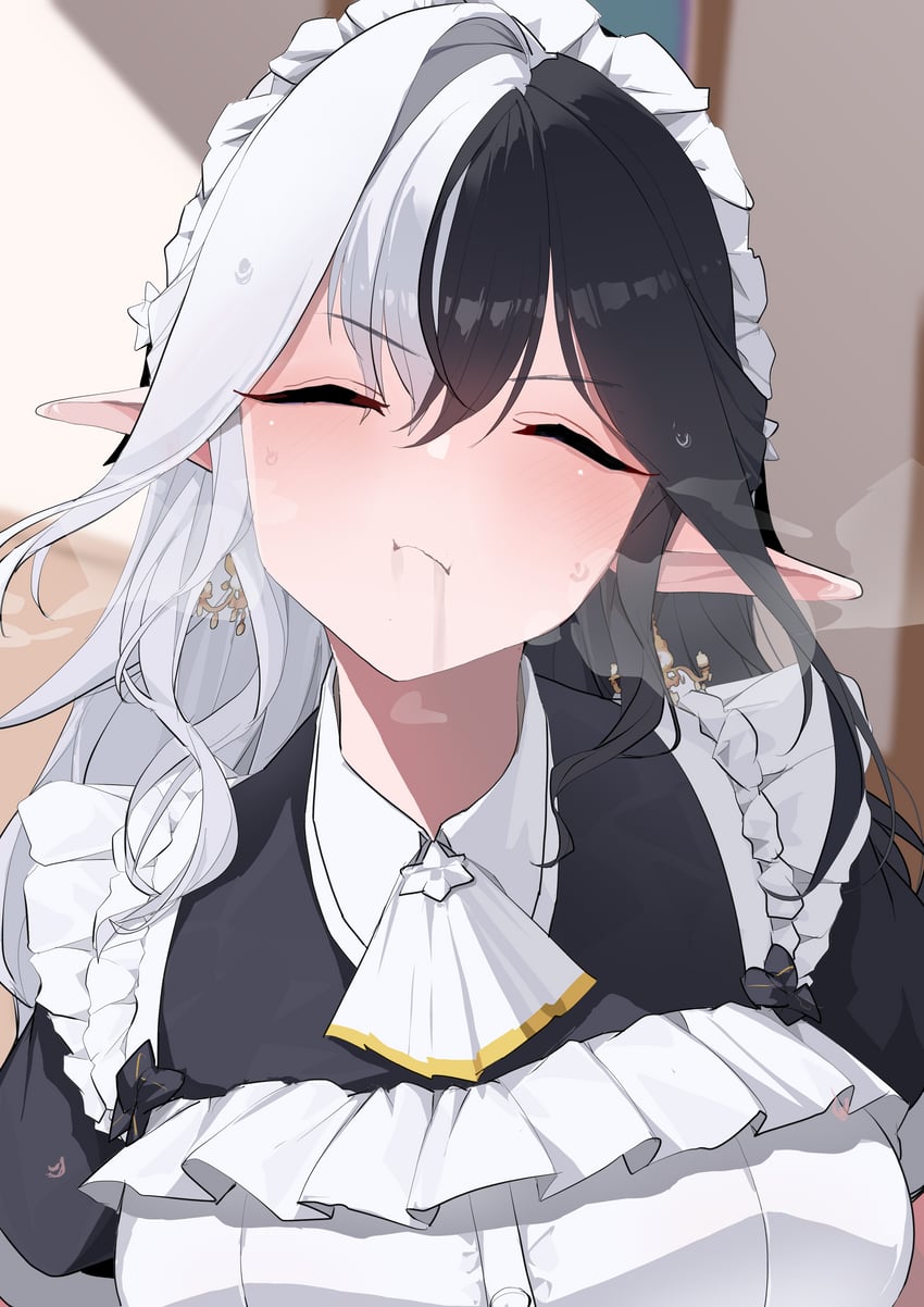 eileennoir (indie virtual youtuber) drawn by yanagui_yugi
