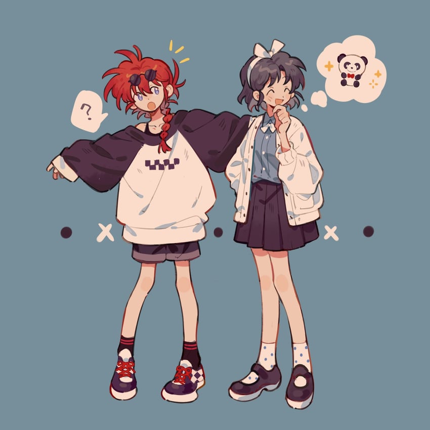 ranma-chan and tendou akane (ranma 1/2) drawn by siyer