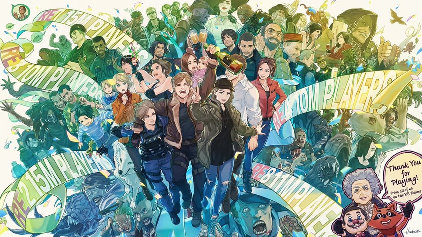 leon s. kennedy, jill valentine, chris redfield, ada wong, ashley graham, and 25 more (resident evil and 6 more)