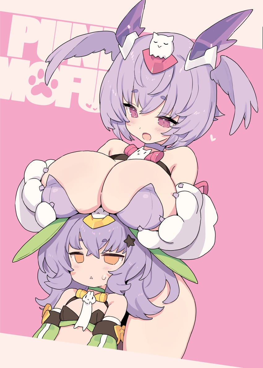 puni mofu tu and puni mofu xiao (megami device) drawn by blade_(galaxist)
