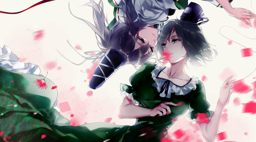 mononobe no futo and soga no tojiko (touhou) drawn by hug_(yourhug)