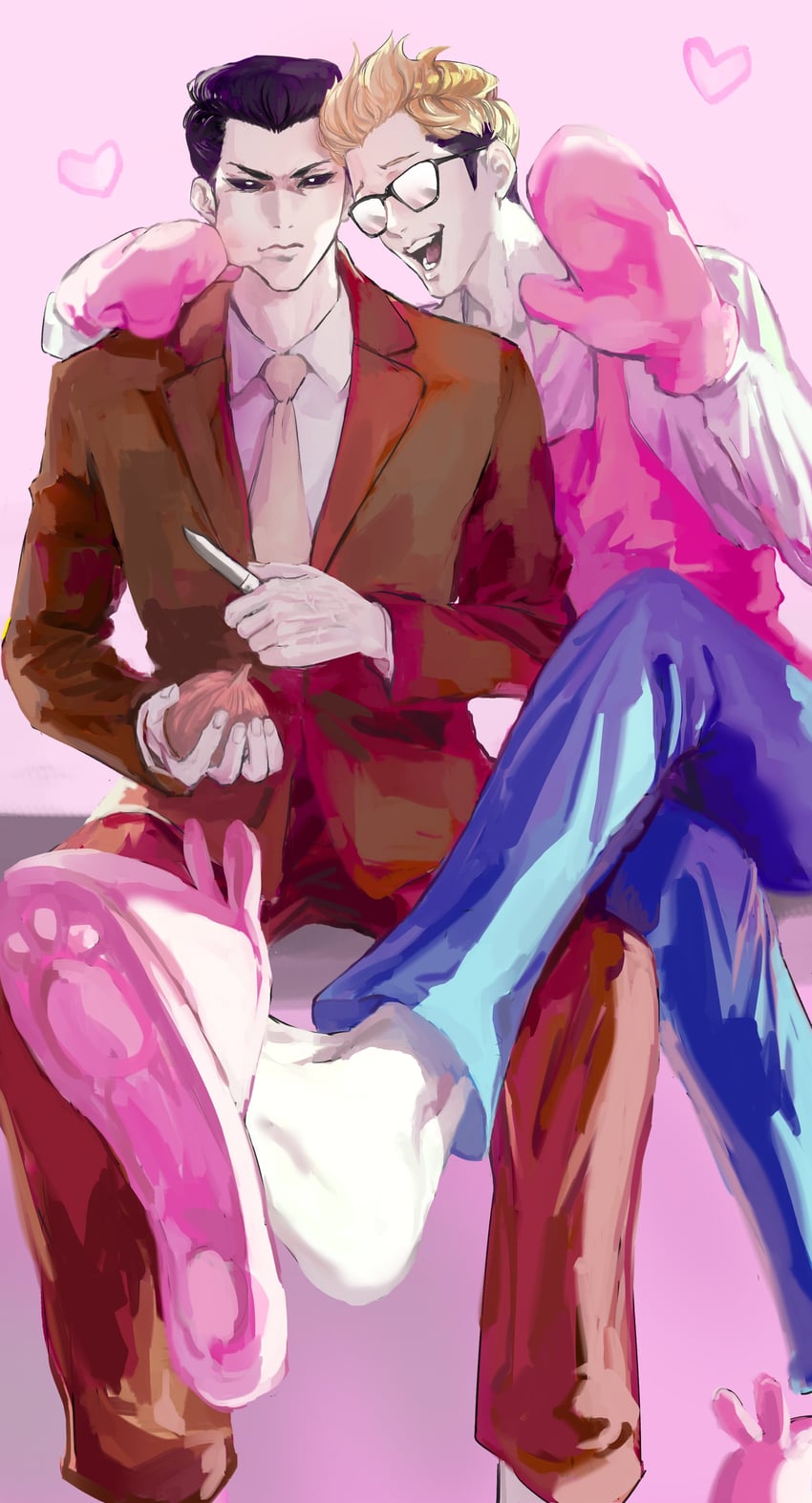 park jong-geon and kim joon goo (lookism) drawn by eterorca