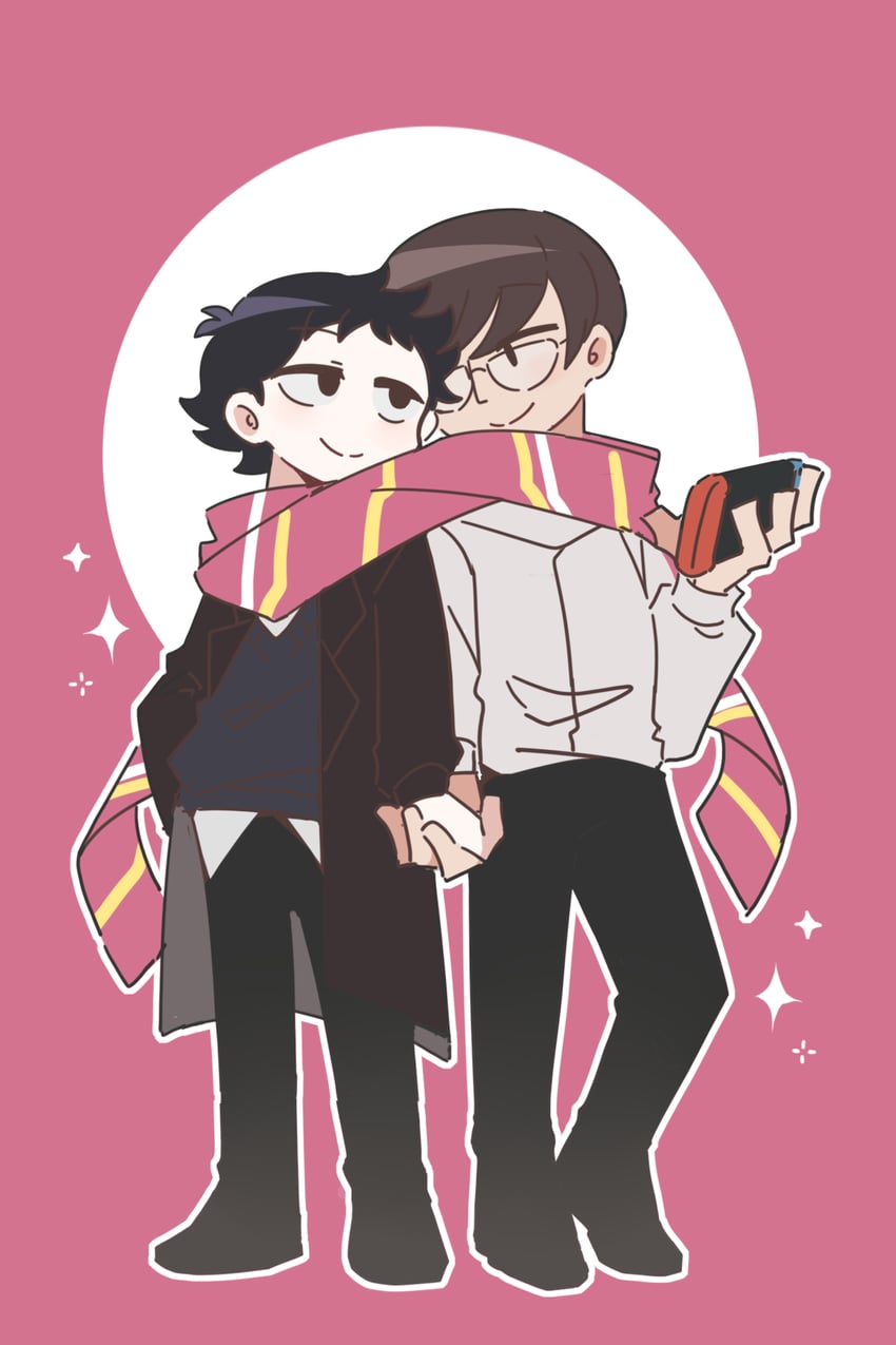 wallace wells and mobile (scott pilgrim) drawn by jiangyou_(maopaodejiangyou)