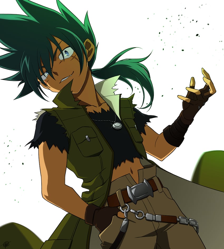 tategami kyouya (beyblade and 1 more) drawn by fujihana_(mugenpixel)