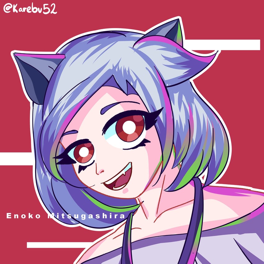 mitsugashira enoko (touhou and 1 more) drawn by karebu52