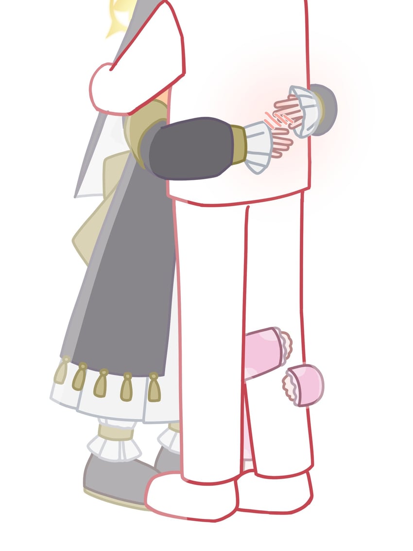 sensei, doodle sensei, and mari (blue archive) drawn by horuhara