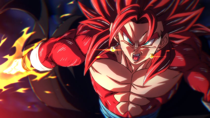 vegetto (dragon ball and 1 more) drawn by rom_(20)