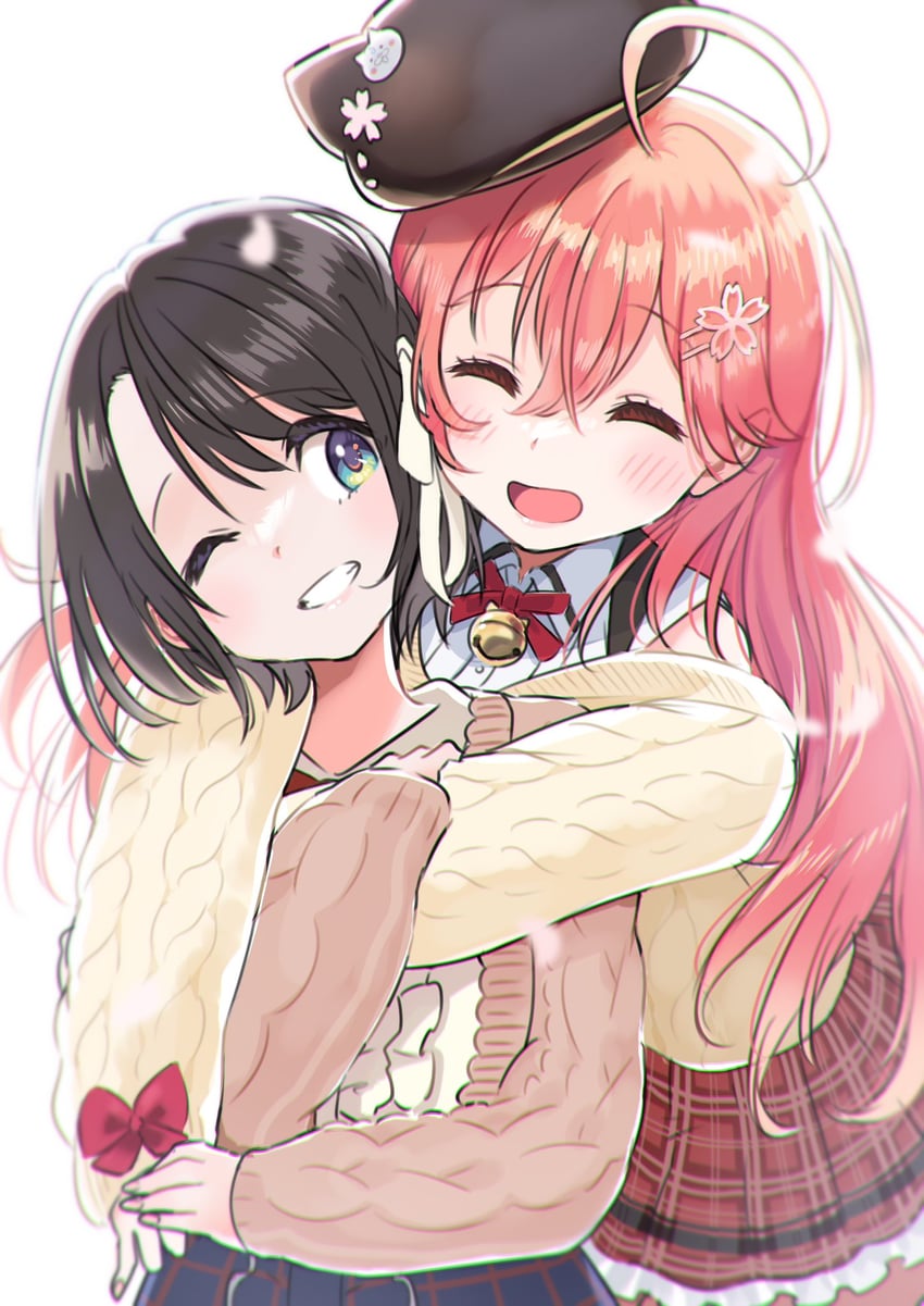 sakura miko and oozora subaru (hololive) drawn by @-you_(you_2023_8_16)
