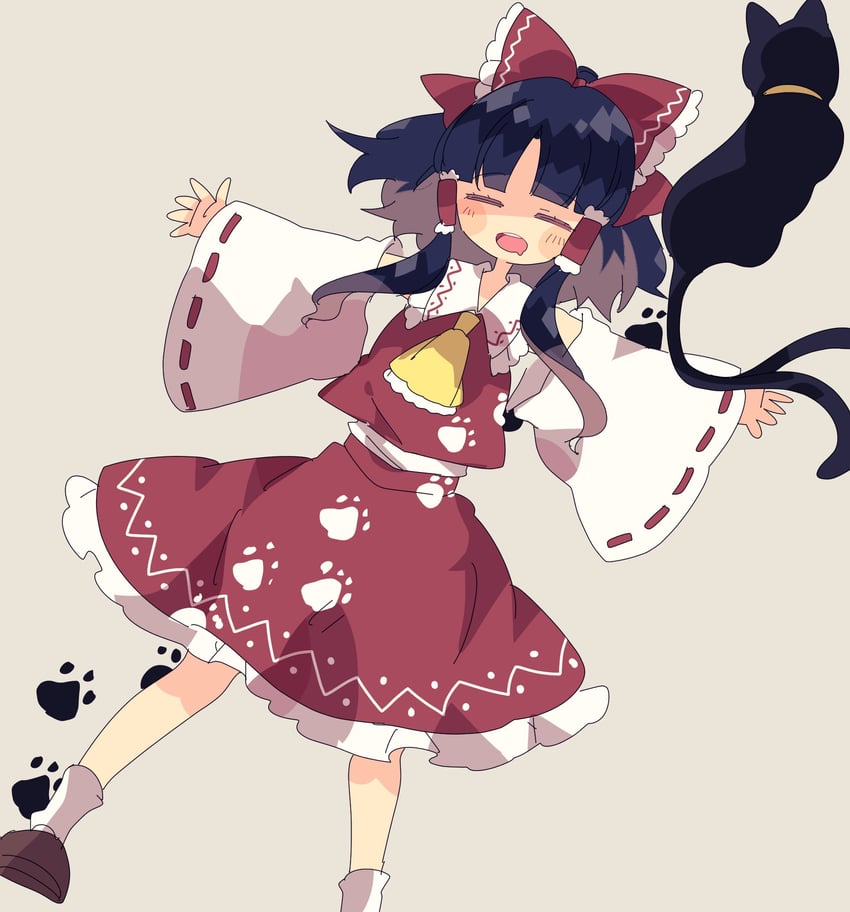 hakurei reimu (touhou and 1 more) drawn by nikorashi-ka