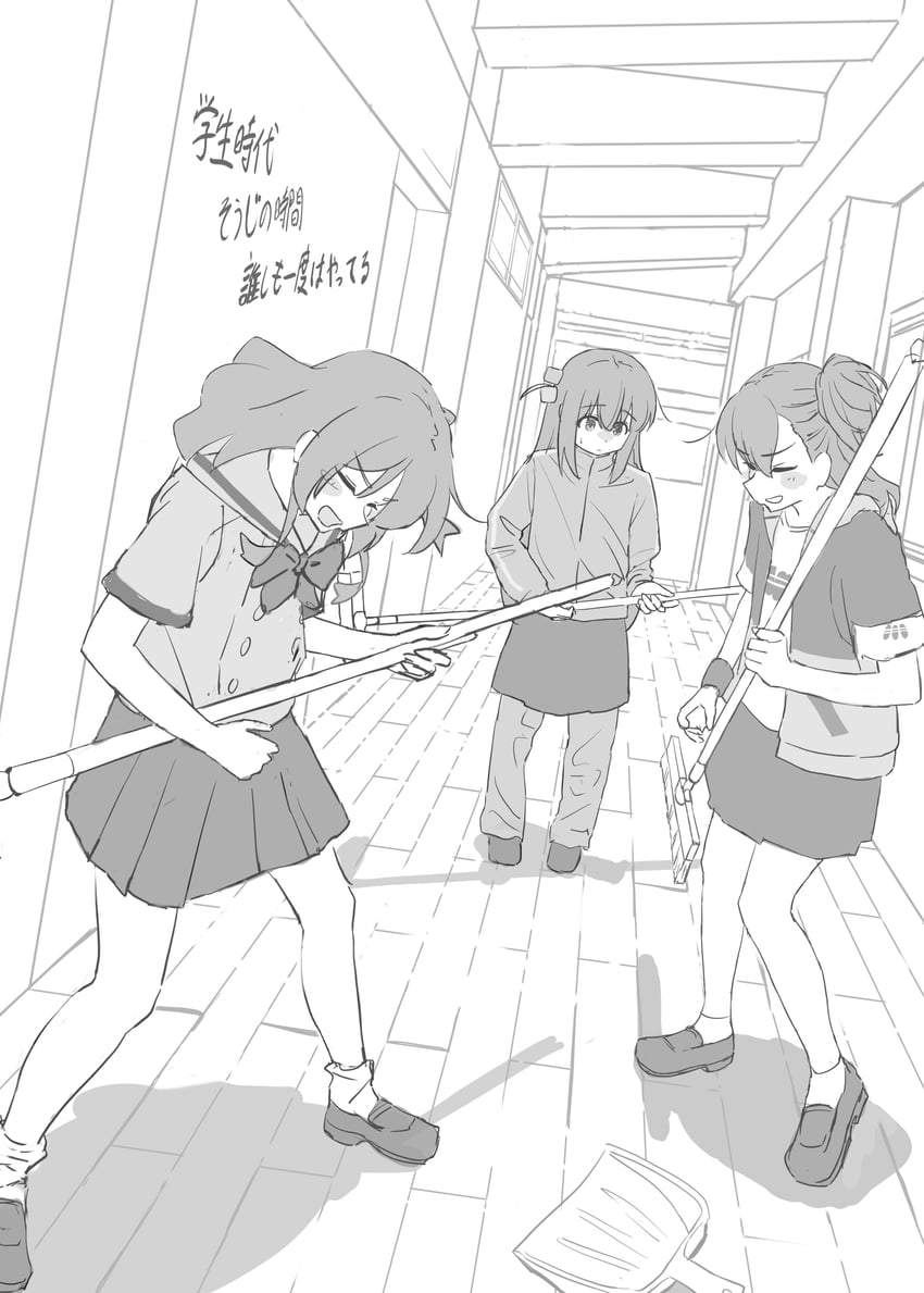 gotoh hitori, kita ikuyo, and ooyama nene (bocchi the rock!) drawn by shirasuke_0822
