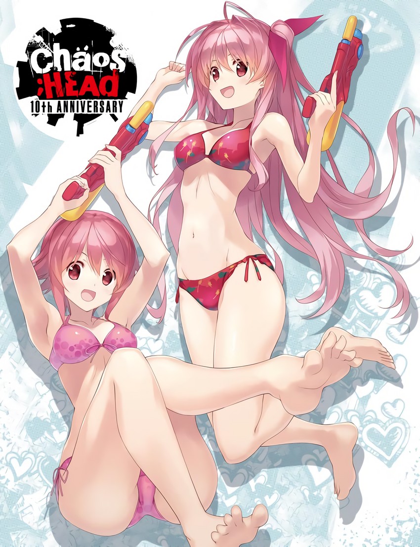 sakihata rimi and onoe serika (chaos;head and 1 more) drawn by sasaki_mutsumi