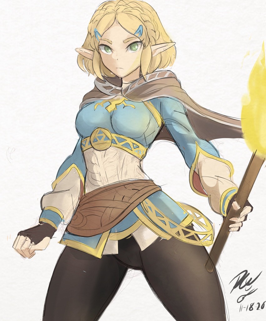 princess zelda (the legend of zelda and 1 more) drawn by rakeemspoon