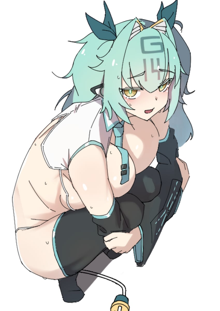 hatsune miku and g-14 iyo (vocaloid and 1 more) drawn by nouka