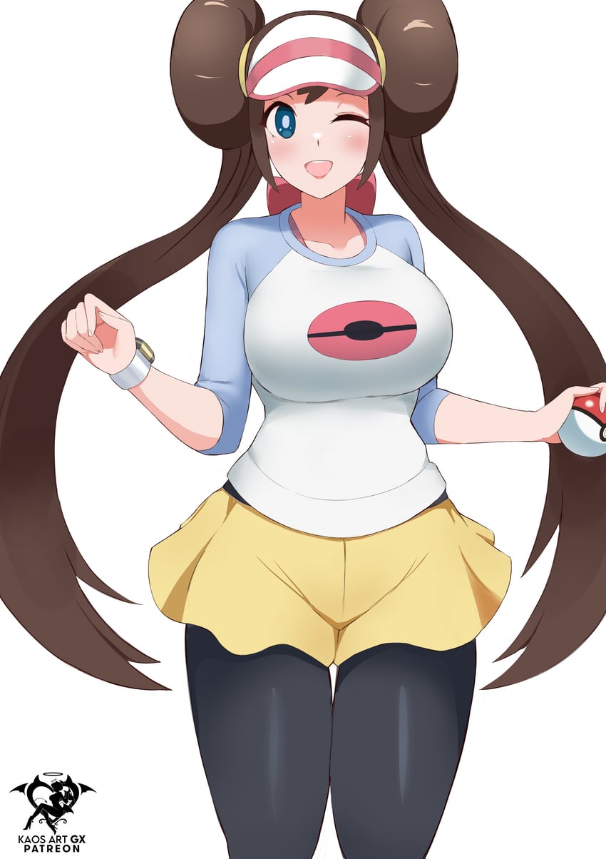 rosa (pokemon and 1 more) drawn by kaos_art