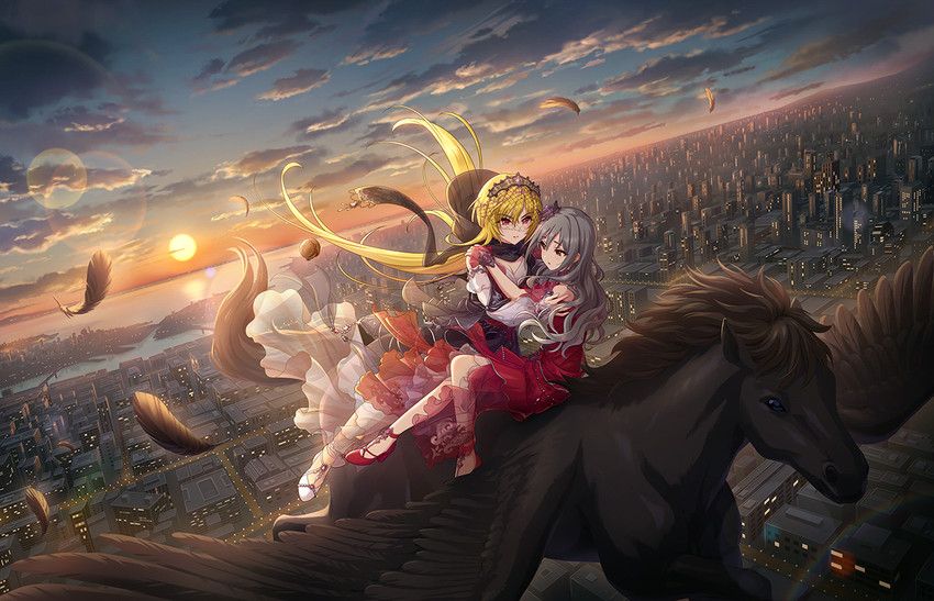 kanzaki ranko and kurosaki chitose (idolmaster and 2 more)