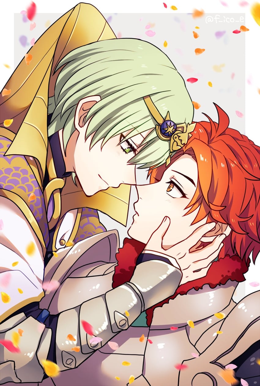 sylvain jose gautier and male byleth (fire emblem and 1 more) drawn by f_ico_e