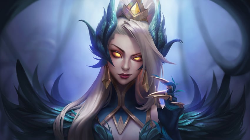 zyra and coven zyra (league of legends) drawn by qinhuaiyu_(sihouette)