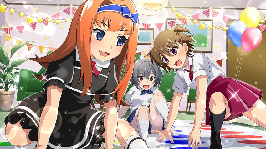 kimiyoshi kazuho, akasaka miyuki, and houtani nao (higurashi no naku koro ni and 1 more)