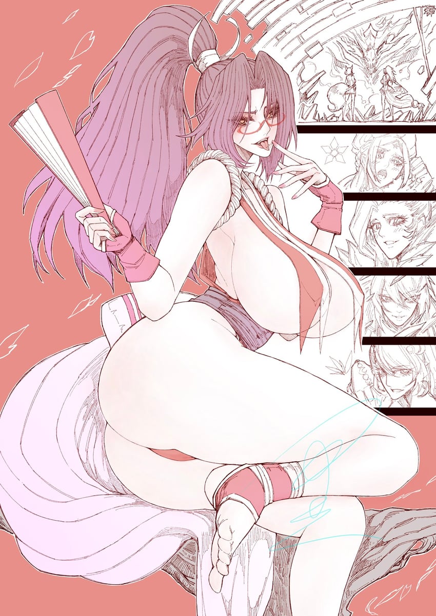 shiranui mai (street fighter and 6 more) drawn by jun_wu_mo