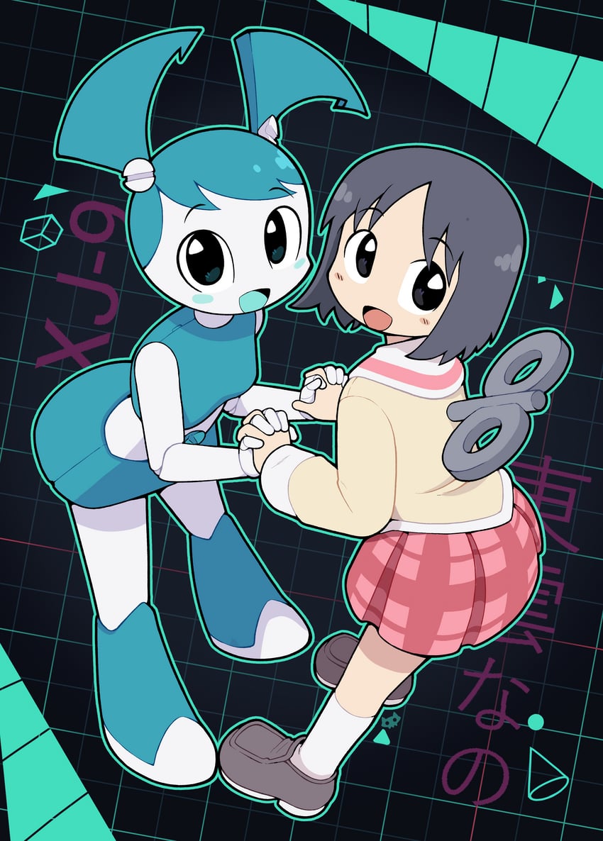 shinonome nano and jenny wakeman (nichijou and 1 more) drawn by gato_del_futuro