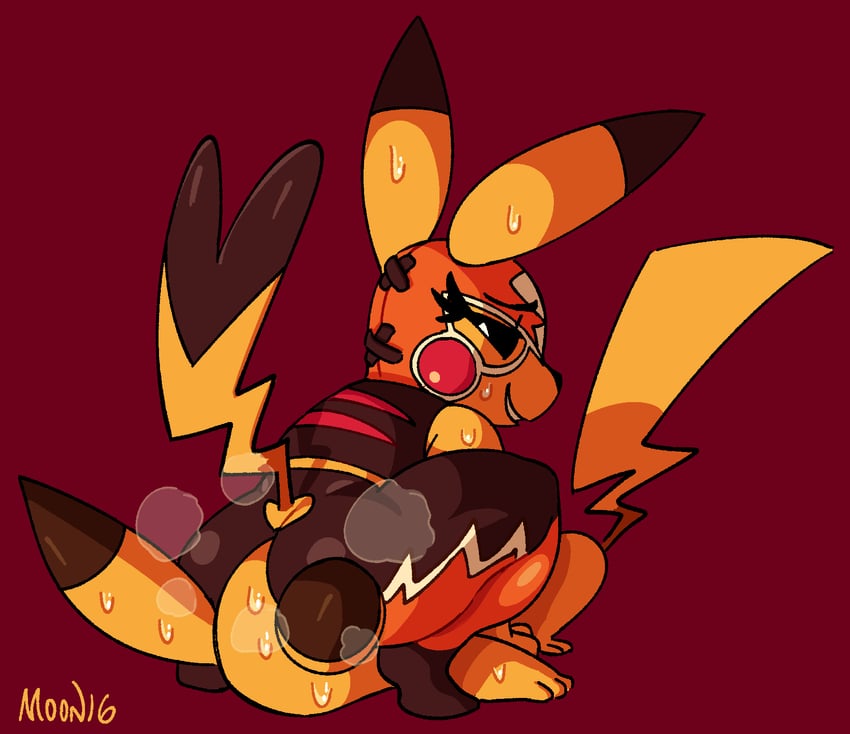 pikachu, cosplay pikachu, and pikachu libre (pokemon) drawn by lilmoonie