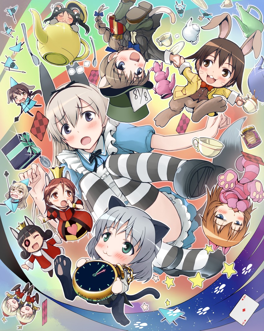sanya v. litvyak, eila ilmatar juutilainen, alice, miyafuji yoshika, erica hartmann, and 16 more (world witches series and 3 more) drawn by hi-ho-