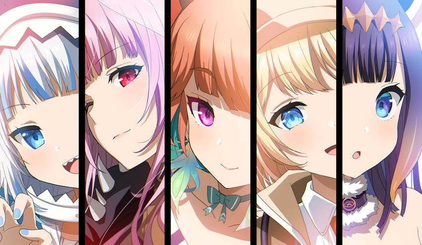 gawr gura, mori calliope, ninomae ina'nis, takanashi kiara, and watson amelia (hololive and 1 more) drawn by kurot