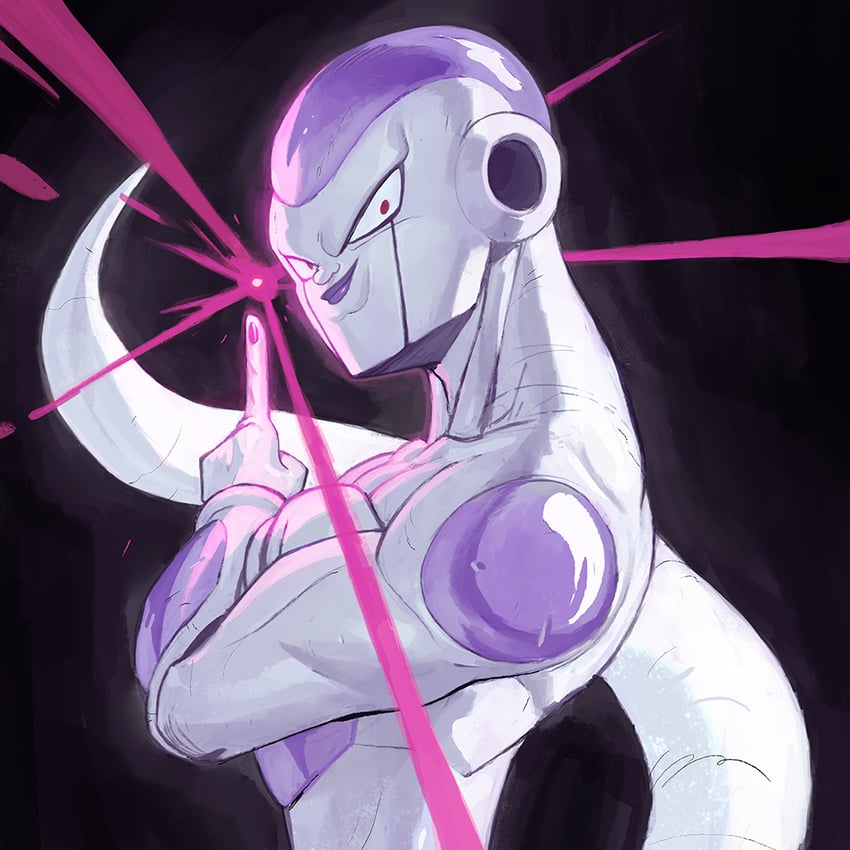 frieza and final form frieza (dragon ball and 1 more) drawn by garrett_hanna
