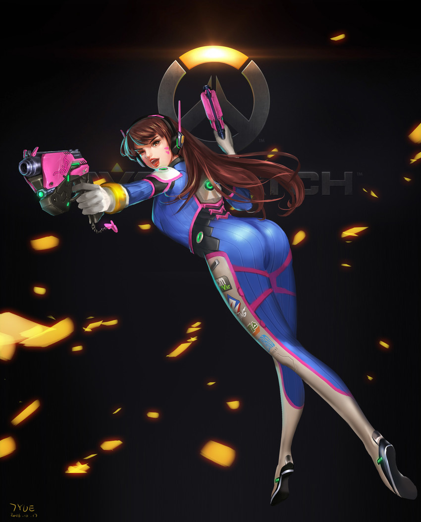 d.va (overwatch and 1 more) drawn by chenkiyui