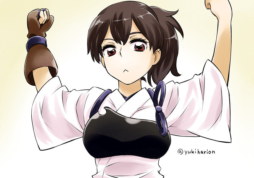 kaga (kantai collection and 1 more) drawn by yukiharu