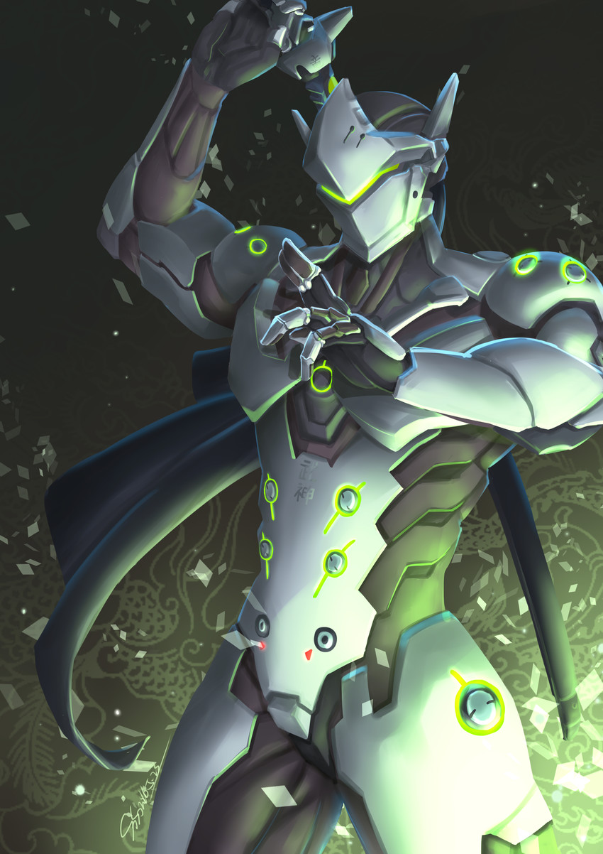 genji (overwatch and 1 more) drawn by sokimi_(sosojovan)