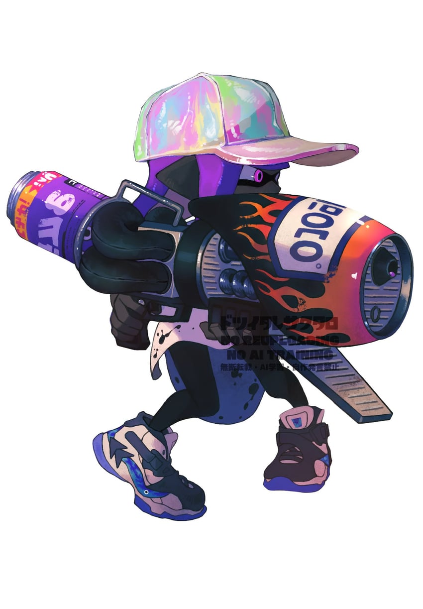 inkling player character and inkling girl (splatoon and 1 more) drawn by 39_uxue