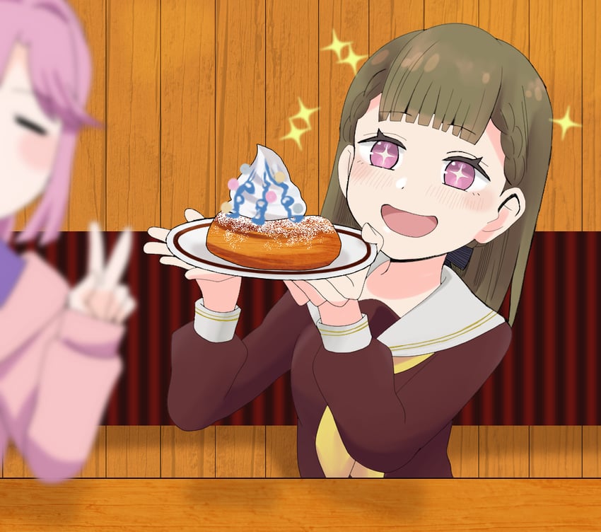 anyoji hime and kachimachi kosuzu (love live! and 1 more) drawn by coco_apollon