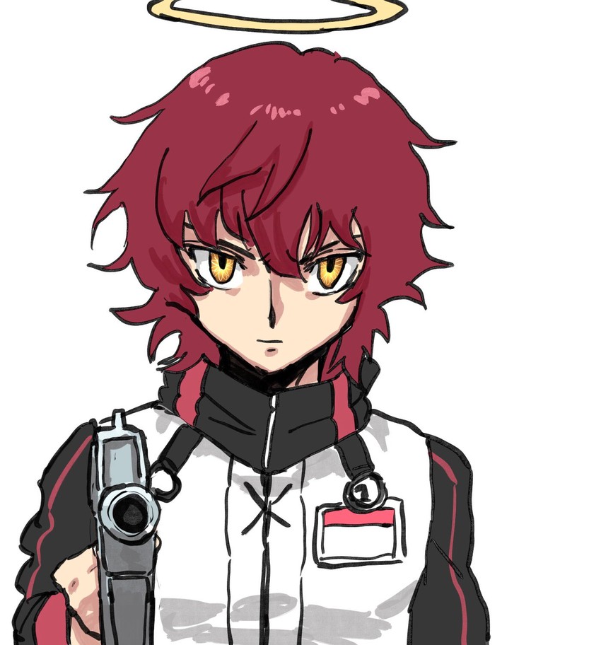 exusiai and setsuna f. seiei (arknights and 2 more) drawn by ordriver