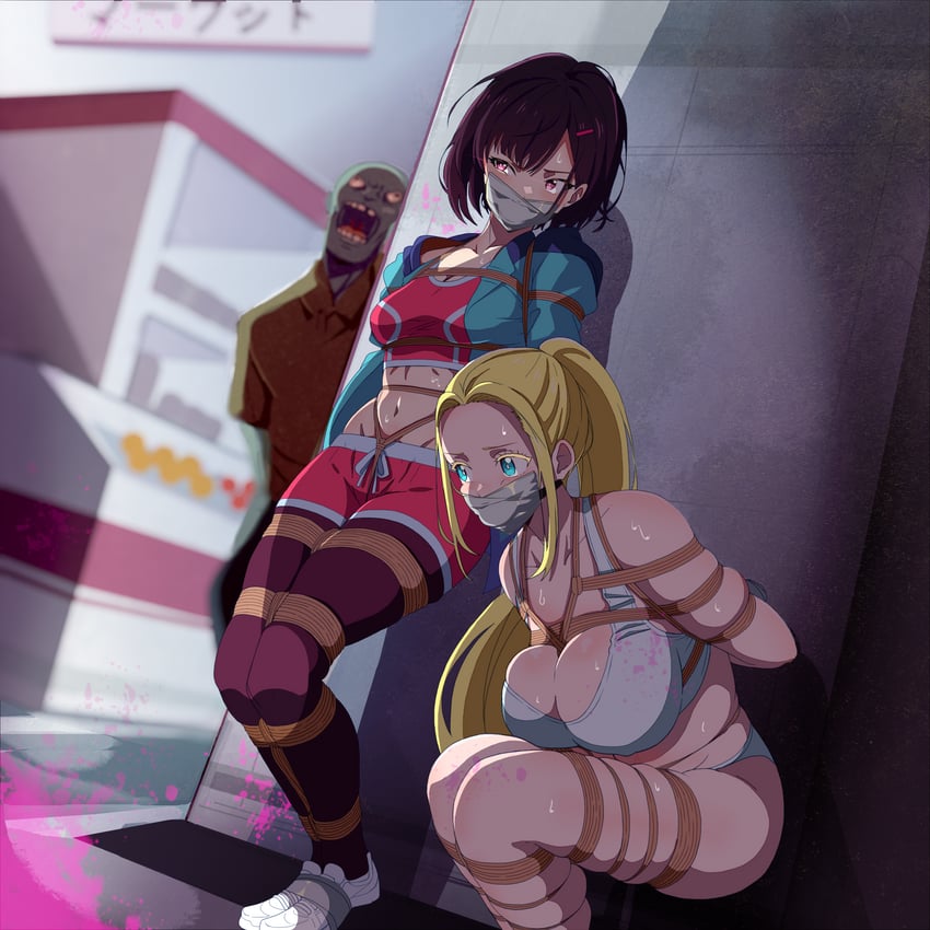 mikazuki shizuka and beatrix amerhauser (zom 100: zombie ni naru made ni shitai 100 no koto) drawn by tiedtiki
