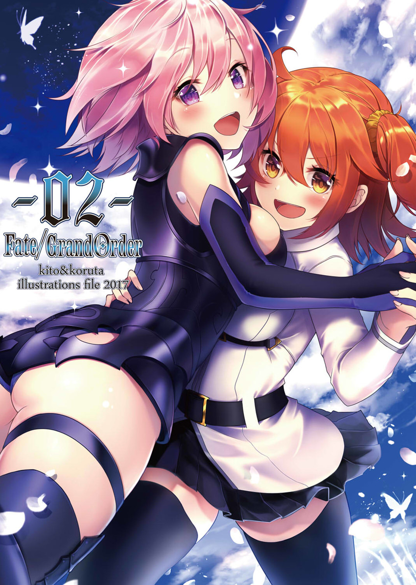 mash kyrielight and fujimaru ritsuka (fate and 1 more) drawn by koruta_(nekoimo)