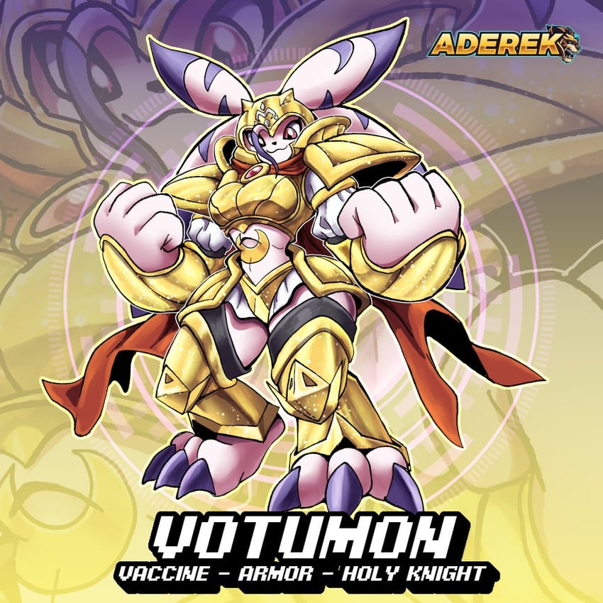 lunamon (original and 1 more) drawn by aderek