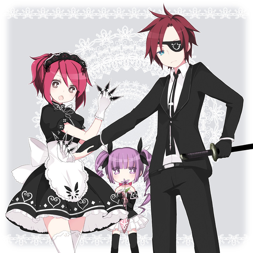 asbel lhant, cheria barnes, and sophie (tales of and 1 more) drawn by aruya_(flosrota)