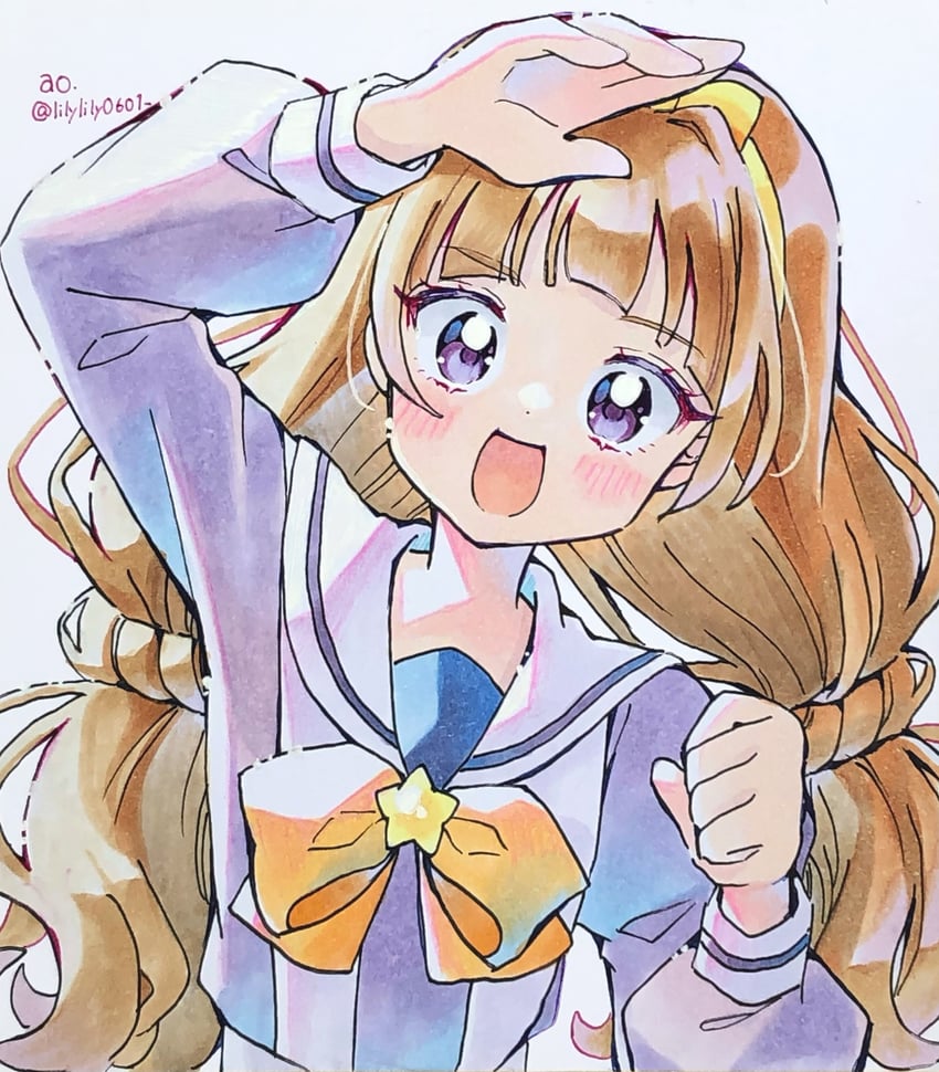 amanogawa kirara (precure and 1 more) drawn by lilylily0601