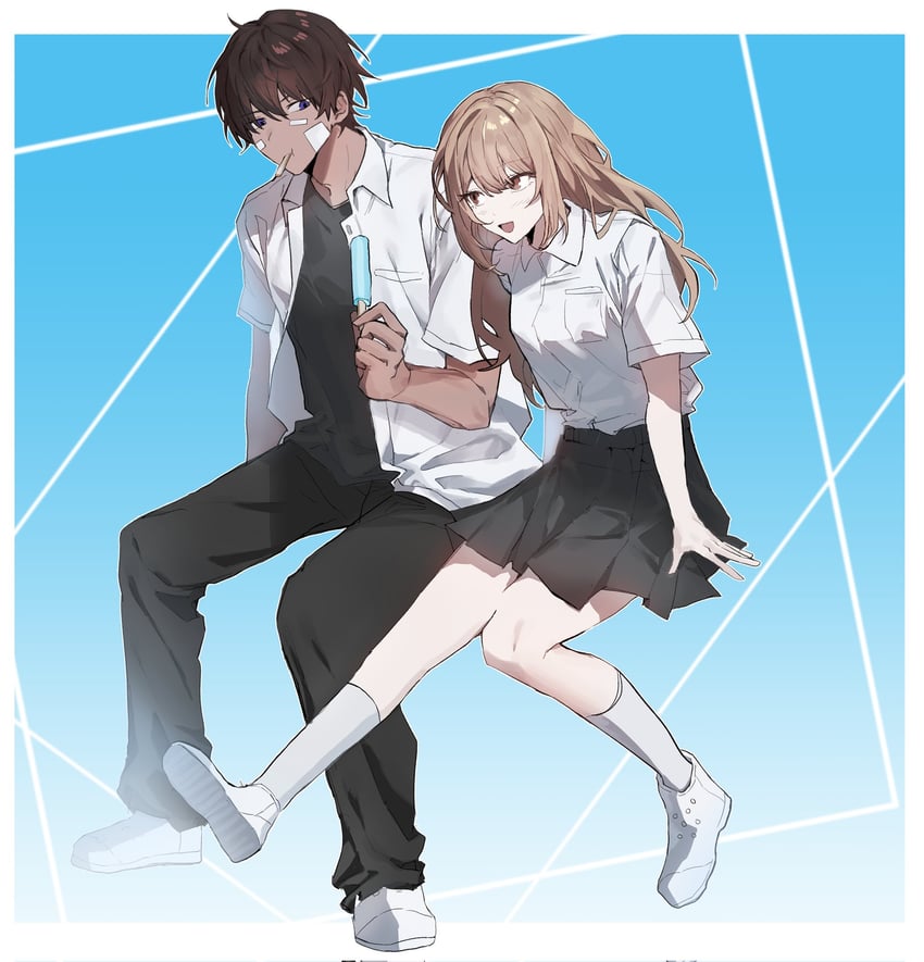heathcliff and catherine (project moon and 1 more) drawn by hasugu