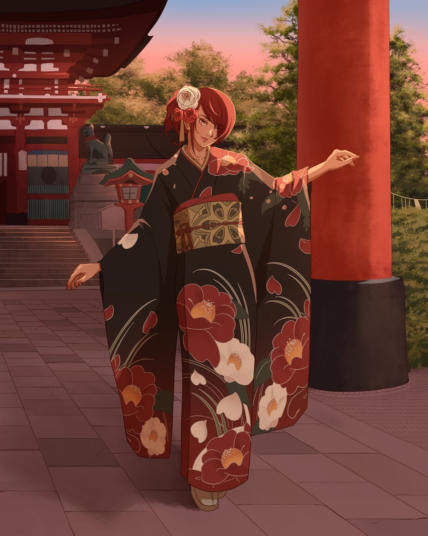 kirijou mitsuru (persona and 1 more) drawn by version5art
