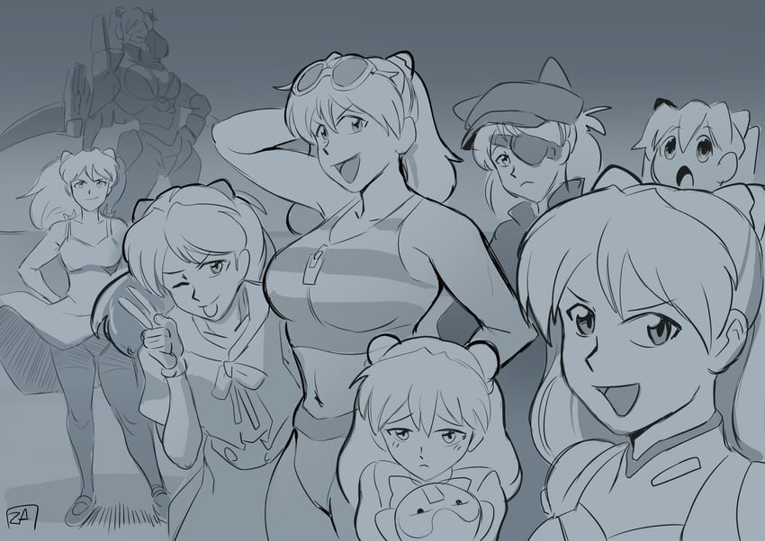 souryuu asuka langley (neon genesis evangelion and 1 more) drawn by zestysauce