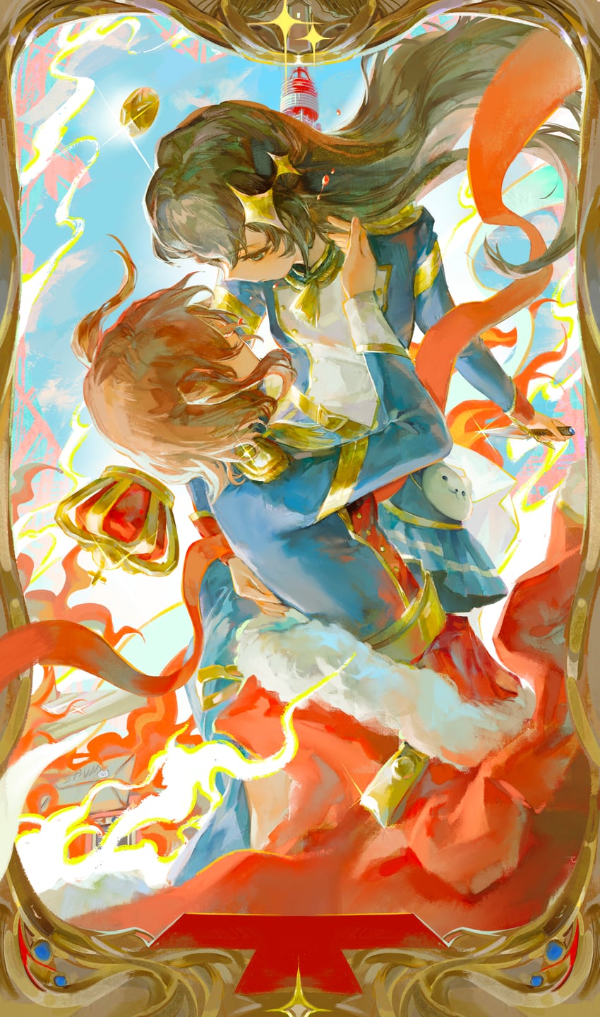 aijou karen and kagura hikari (shoujo kageki revue starlight) drawn by lanmi_lemmy
