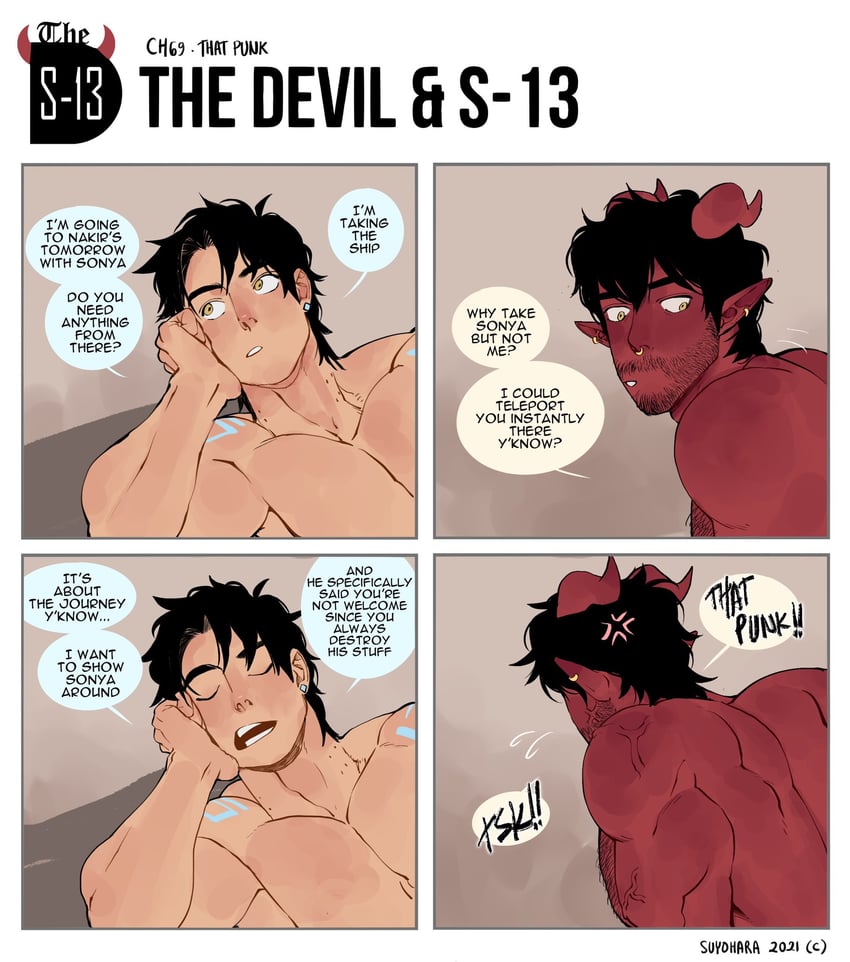 steen and dominique (the devil and s-13) drawn by suyohara