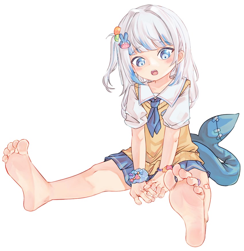 gawr gura (hololive and 1 more) drawn by chaosexceed