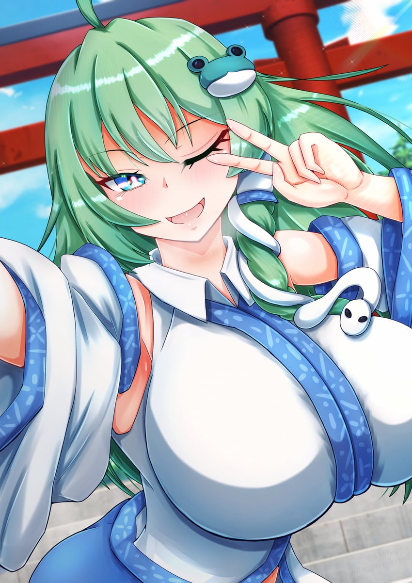 kochiya sanae (touhou) drawn by dollyspica