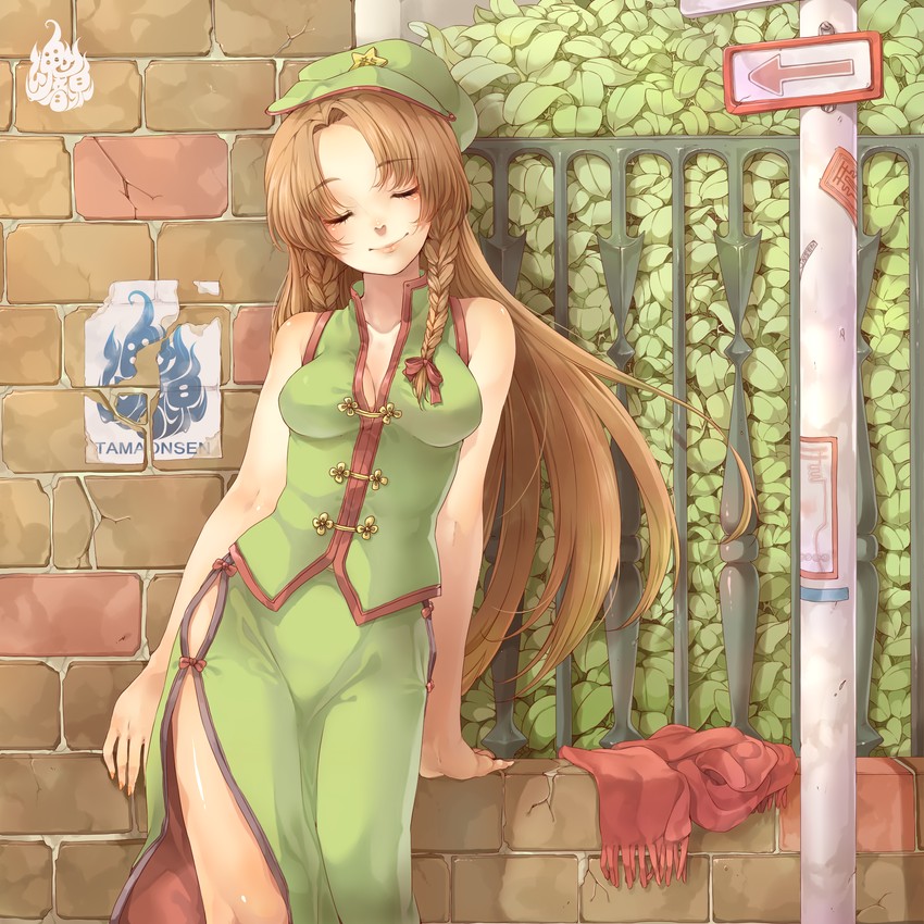 hong meiling (touhou and 1 more) drawn by rojiko